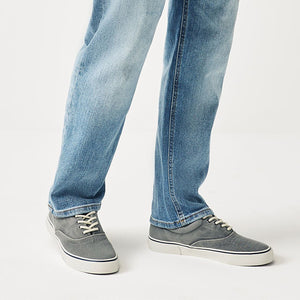 Grey Classic Canvas Pumps