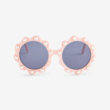 Load image into Gallery viewer, Peach Pink Flower Sunglasses
