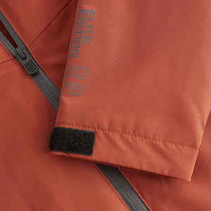 Red Waterproof Fleece Hooded Lined Coat (3-12yrs)