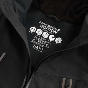 Black Waterproof Fleece Hooded Lined Jacket (3-12yrs)