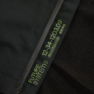 Black Waterproof Fleece Hooded Lined Jacket (3-12yrs)