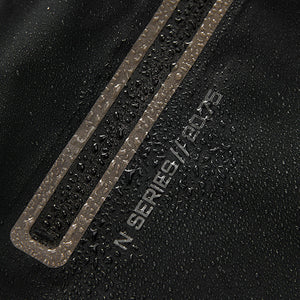 Black Waterproof Fleece Hooded Lined Jacket (3-12yrs)