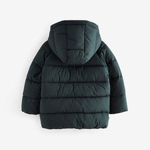 Load image into Gallery viewer, Charcoal Grey Shower Resistant Padded Puffer Coat (3mths-6yrs)
