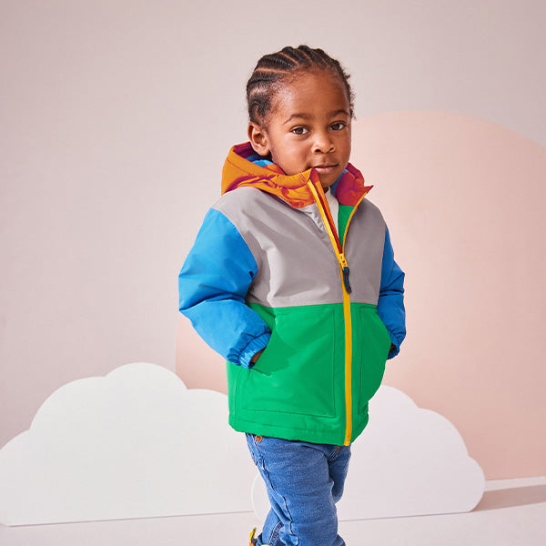 Multi-Coloured Waterproof Warm Padded Coat (3mths-6yrs)