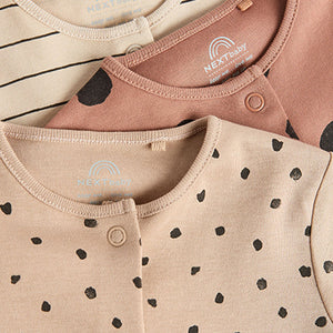 Neutral Baby 100% Cotton Sleepsuits 3 Pack (0mths-2yrs)