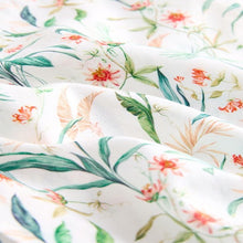Load image into Gallery viewer, White Linen Blend Floral Short Sleeve Shirt
