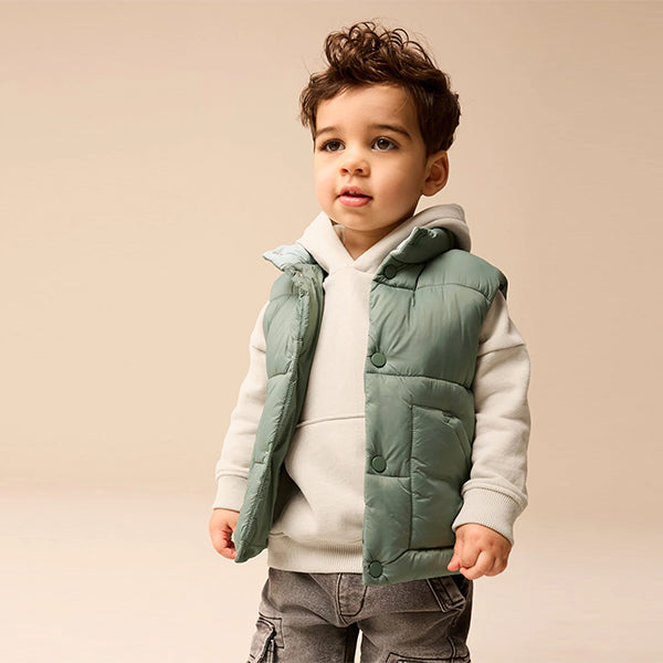 Sage Green Padded Gilet (3mths-6yrs)