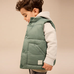 Sage Green Padded Gilet (3mths-6yrs)