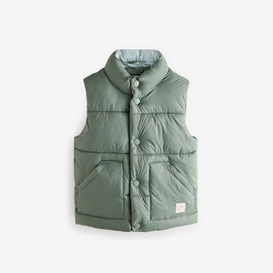 Sage Green Padded Gilet (3mths-6yrs)