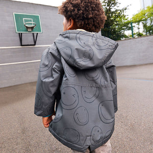 Black Fleece Lined Waterproof Coat