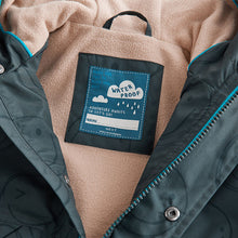 Load image into Gallery viewer, Black Fleece Lined Waterproof Coat
