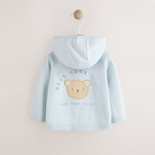 Load image into Gallery viewer, Blue 100% Cotton Cardigan (0-18mths)
