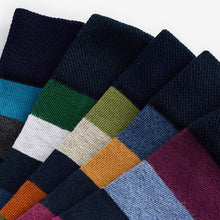 Load image into Gallery viewer, Striped 5 Pack Cushioned Sole Comfort Socks
