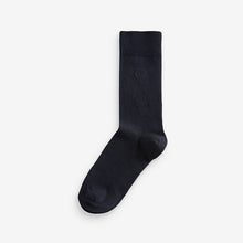 Load image into Gallery viewer, Navy Blue Marl 5 Pack Embroidered Lasting Fresh Socks
