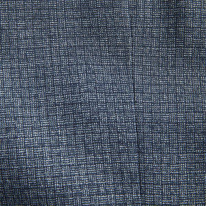 Blue Regular Fit Trimmed Textured Suit Jacket