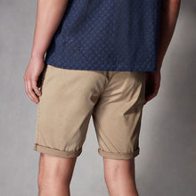 Load image into Gallery viewer, Stone Slim Fit Premium Laundered Stretch Chino Shorts
