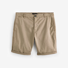 Load image into Gallery viewer, Stone Slim Fit Premium Laundered Stretch Chino Shorts
