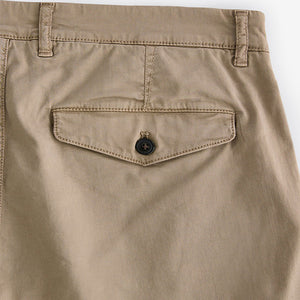 Stone Slim Fit Premium Laundered Stretch Chino Shorts