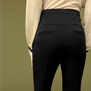 Black Tailored Capri Trousers