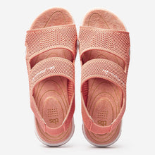 Load image into Gallery viewer, JAZKNIT Women&#39;s sandals knitted pink recycled textile
