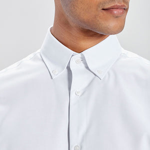 White Regular Fit Easy Care Oxford Shirt