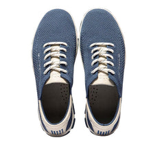 Load image into Gallery viewer, Women&#39;s Recycled Textile Sneakers Blue
