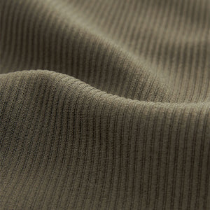 Khaki Green Ribbed Seamless High Waist Leggings