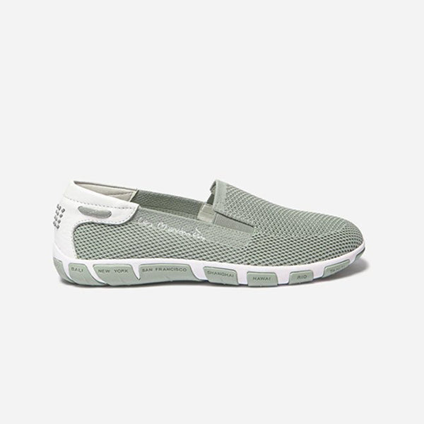 Women's Tennis Slip-on Green Textile