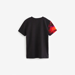 Black Dragon All-Over Print Short Sleeve T-Shirt (4-12yrs)