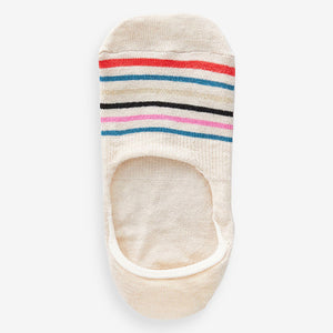 Oatmeal Animal Sparkle Invisible Socks 5 Pack