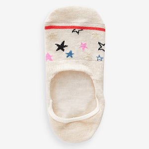 Oatmeal Animal Sparkle Invisible Socks 5 Pack