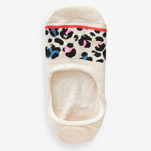 Oatmeal Animal Sparkle Invisible Socks 5 Pack