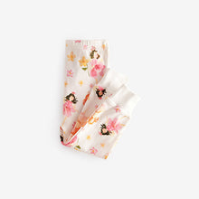 Load image into Gallery viewer, Pink/Cream Fairy Long Sleeve Snuggle Pyjamas 3 Pack (9mths-8yrs)
