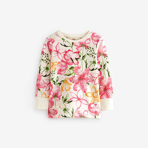 Pink/Cream Fairy Long Sleeve Snuggle Pyjamas 3 Pack (9mths-8yrs)