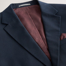 Load image into Gallery viewer, Navy Blue Slim Fit Textured Suit Jacket
