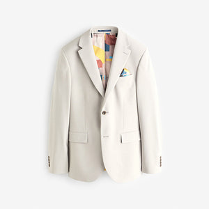 Neutral Skinny Fit Motionflex Stretch Suit Jacket