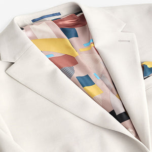 Neutral Skinny Fit Motionflex Stretch Suit Jacket