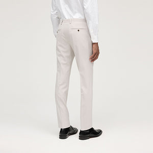 Neutral Skinny Fit Motionflex Stretch Suit Trousers