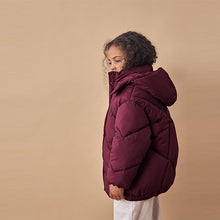 Load image into Gallery viewer, Burgundy Red Shower Resistant Padded Coat (3-12yrs)
