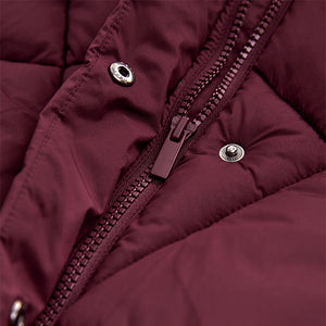 Burgundy Red Shower Resistant Padded Coat (3-12yrs)