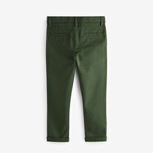 Load image into Gallery viewer, Dark Green Skinny Fit Stretch Chino Trousers (3-12yrs)
