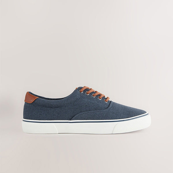 Navy Blue Classic Canvas Pumps