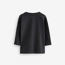 Load image into Gallery viewer, Black 100% Cotton Batman Long Sleeve T-Shirt (3mths-6yrs)
