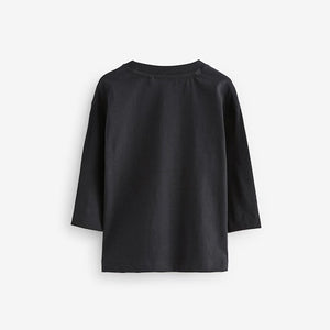 Black 100% Cotton Batman Long Sleeve T-Shirt (3mths-6yrs)