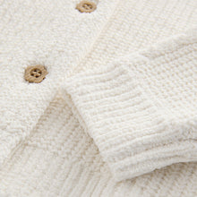 Load image into Gallery viewer, Ecru Cream Collar 100% Cotton Cardigan (3mths-5yrs)
