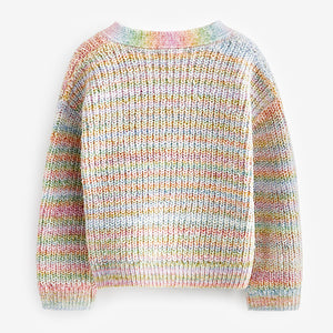 Rainbow V-Neck Cardigan (3mths-5yrs)