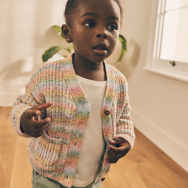 Rainbow V-Neck Cardigan (3mths-5yrs)