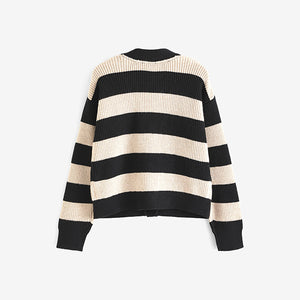 Monochrome Boxy Cardigan (3-12yrs)