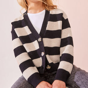 Monochrome Boxy Cardigan (3-12yrs)