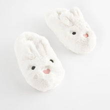 Load image into Gallery viewer, White Bunny Rabbit Slippers
